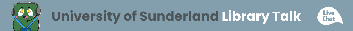 University of Sunderland: Library Talk banner